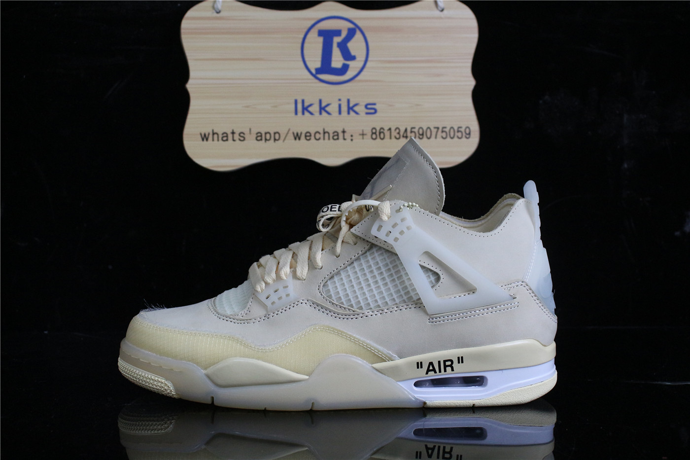 Jordan 4 X Off-White Sail (Big size)